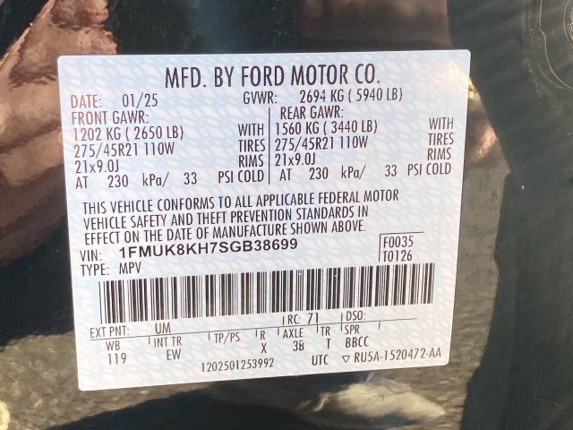 Used 2025 Ford Explorer ST-Line w/ ST-Line Street Pack AWD/4WD image 33