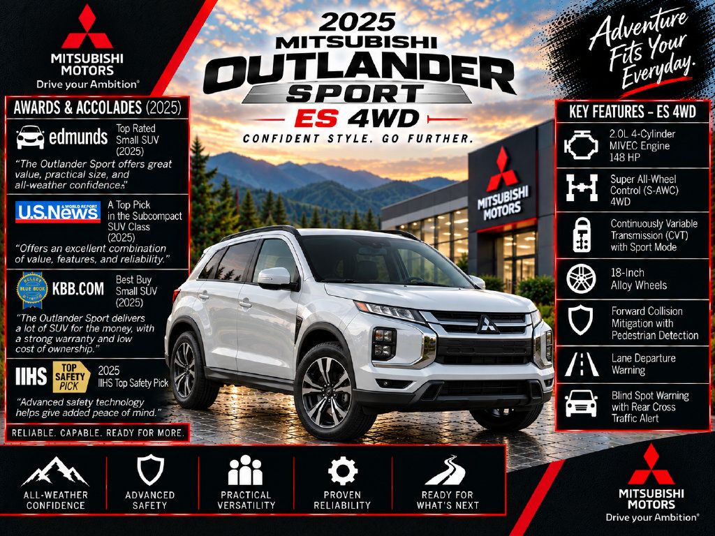 Used 2025 Mitsubishi Outlander Sport ES AWD/4WD image 2