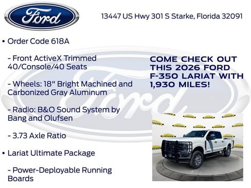New 2026 Ford F350 Lariat w/ Lariat Ultimate Package AWD/4WD image 25