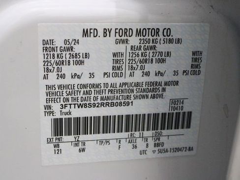 Used 2024 Ford Maverick Lariat w/ Black Appearance Package AWD/4WD image 20