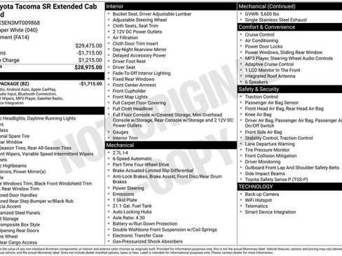Used 2021 Toyota Tacoma SR image 3