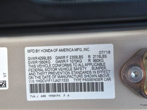 Used 2018 Honda Accord LX image 20