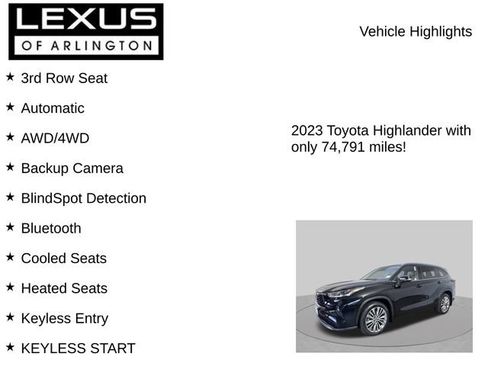 Used 2023 Toyota Highlander Platinum AWD/4WD image 7