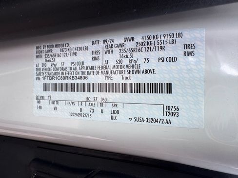 Used 2024 Ford Transit 250 148 Medium Roof w/ Upfitter Package RWD image 48