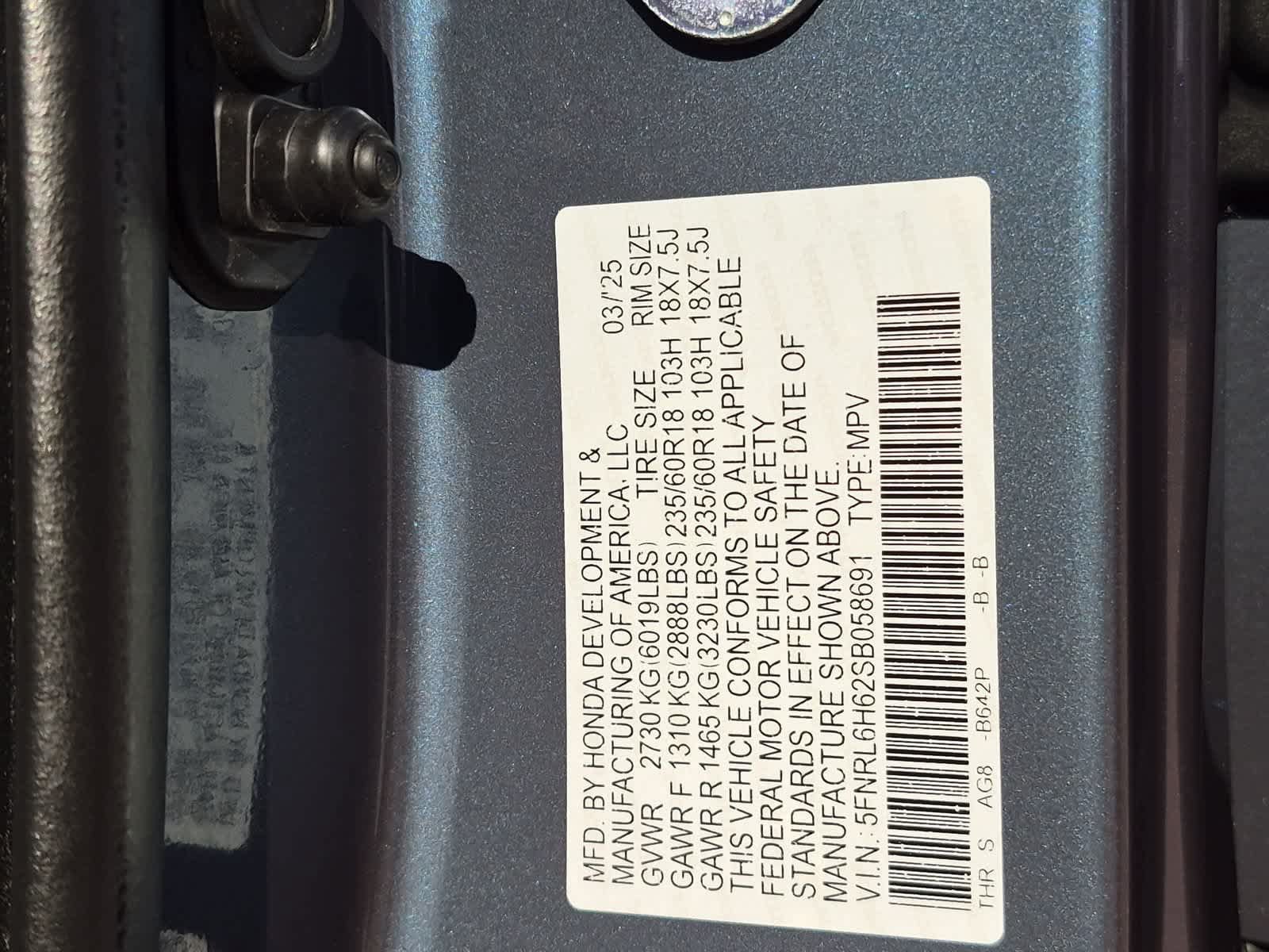 Used 2025 Honda Odyssey EX-L image 37