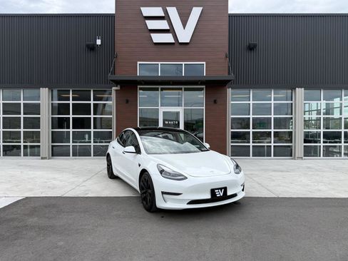 Used 2021 Tesla Model 3 Long Range AWD/4WD image 1