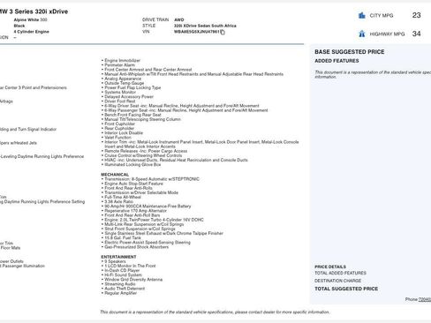 Used 2018 BMW 320i xDrive Sedan image 2