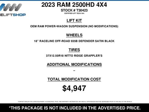 Used 2023 RAM 2500 Power Wagon w/ Level 2 Equipment Group image 2