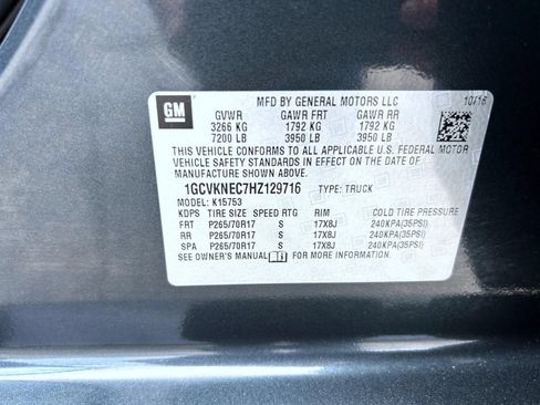 Certified 2017 Chevrolet Silverado 1500 W/T AWD/4WD image 24