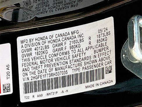 Used 2024 Honda Civic EX image 30