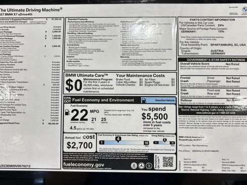 New 2027 BMW X7 xDrive40i w/ M Sport Package AWD/4WD image 31