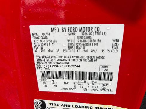 Used 2014 Ford F150 FX4 w/ Equipment Group 402A Luxury image 40