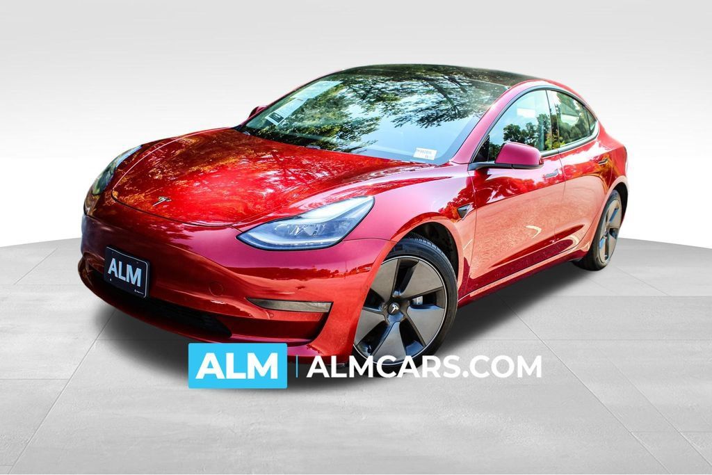 Used 2021 Tesla Model 3 Long Range AWD/4WD image 1