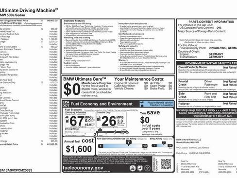 Used 2023 BMW 530e 530e iPerformance w/ M Sport Package image 4