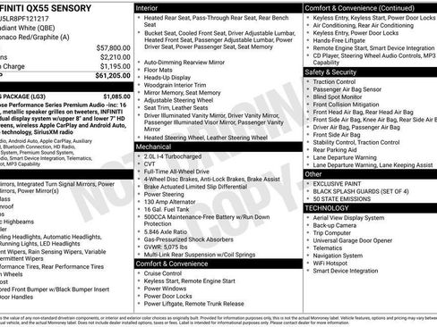 Used 2023 INFINITI QX55 Sensory w/ Lighting Package image 39