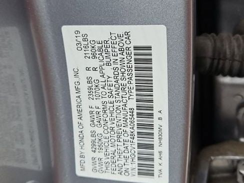 Used 2019 Honda Accord EX image 39