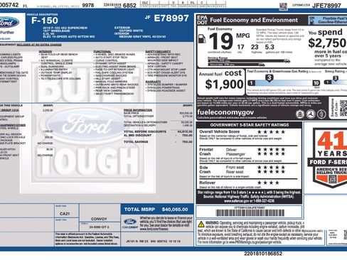 Used 2018 Ford F150 XL w/ Equipment Group 101A Mid RWD image 17