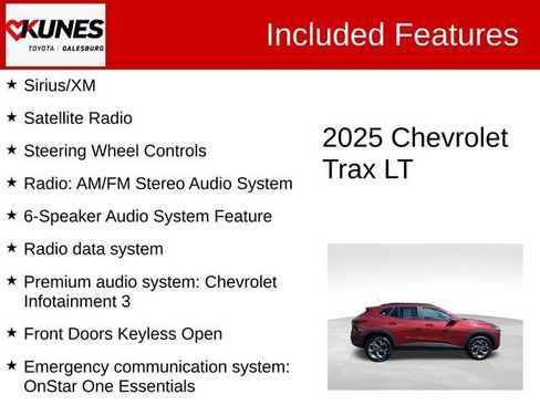 Used 2025 Chevrolet Trax LT w/ LT Convenience Package FWD image 3