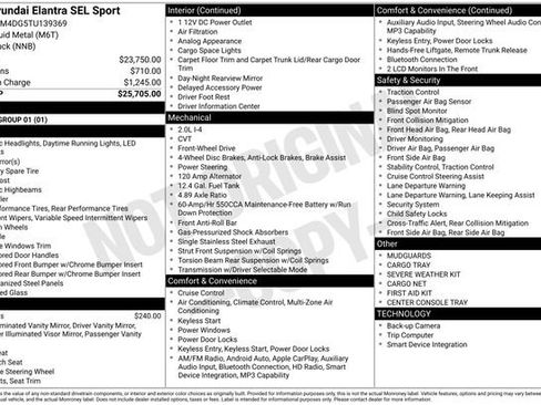 Certified 2026 Hyundai Elantra Sport FWD image 38