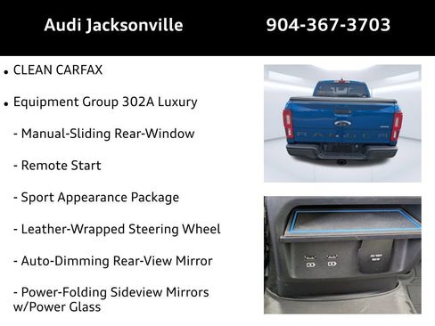 Used 2020 Ford Ranger XLT w/ Equipment Group 302A Luxury image 9