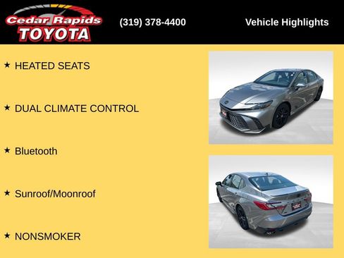 Used 2026 Toyota Camry SE w/ Multimedia Upgrade Package FWD image 15