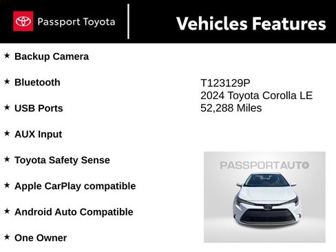 Used 2024 Toyota Corolla LE image 9