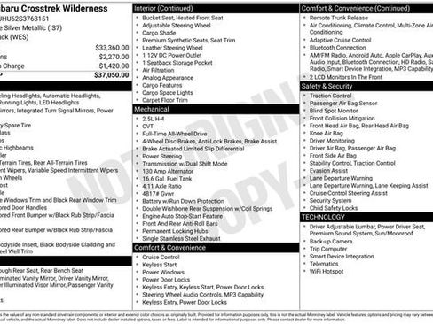 Certified 2025 Subaru Crosstrek 2.5i Wilderness image 2