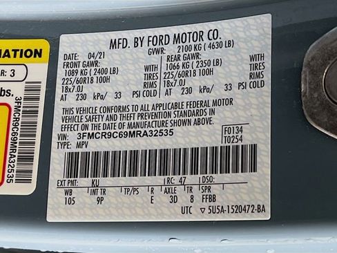 Used 2021 Ford Bronco Sport Outer Banks AWD/4WD image 6