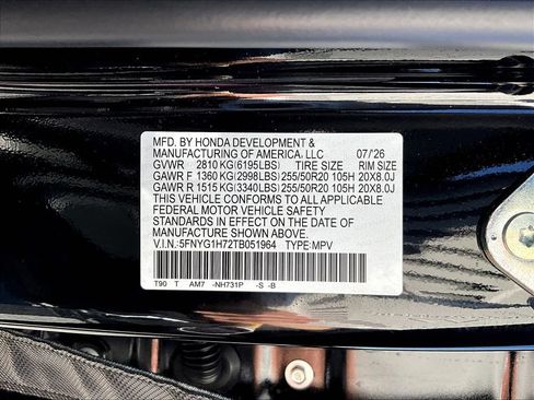 New 2026 Honda Pilot Touring image 22