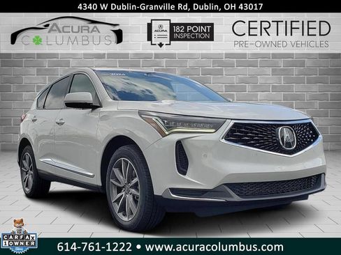 Certified 2024 Acura RDX w/ Technology Package AWD/4WD image 1
