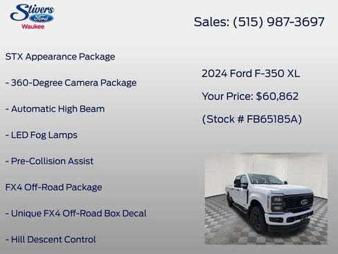 Used 2024 Ford F350 XL w/ STX Appearance Package image 11