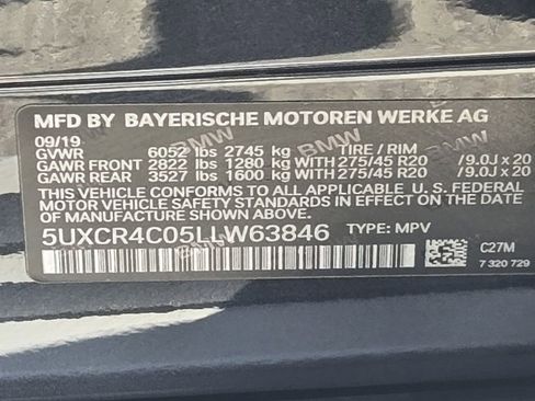 Used 2020 BMW X5 sDrive40i w/ Convenience Package RWD image 13