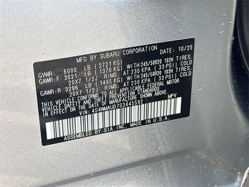 New 2025 Subaru Ascent Touring image 33