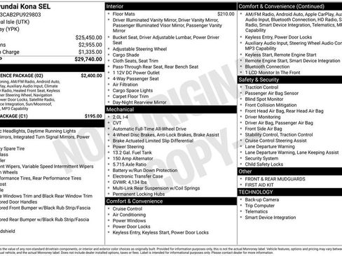 Used 2023 Hyundai Kona SEL w/ Convenience Package image 6