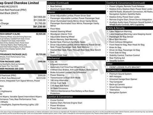Used 2024 Jeep Grand Cherokee Limited w/ Luxury Tech Group II AWD/4WD image 14