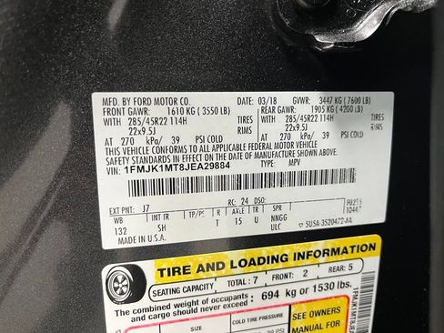 Used 2018 Ford Expedition Max Platinum AWD/4WD image 64
