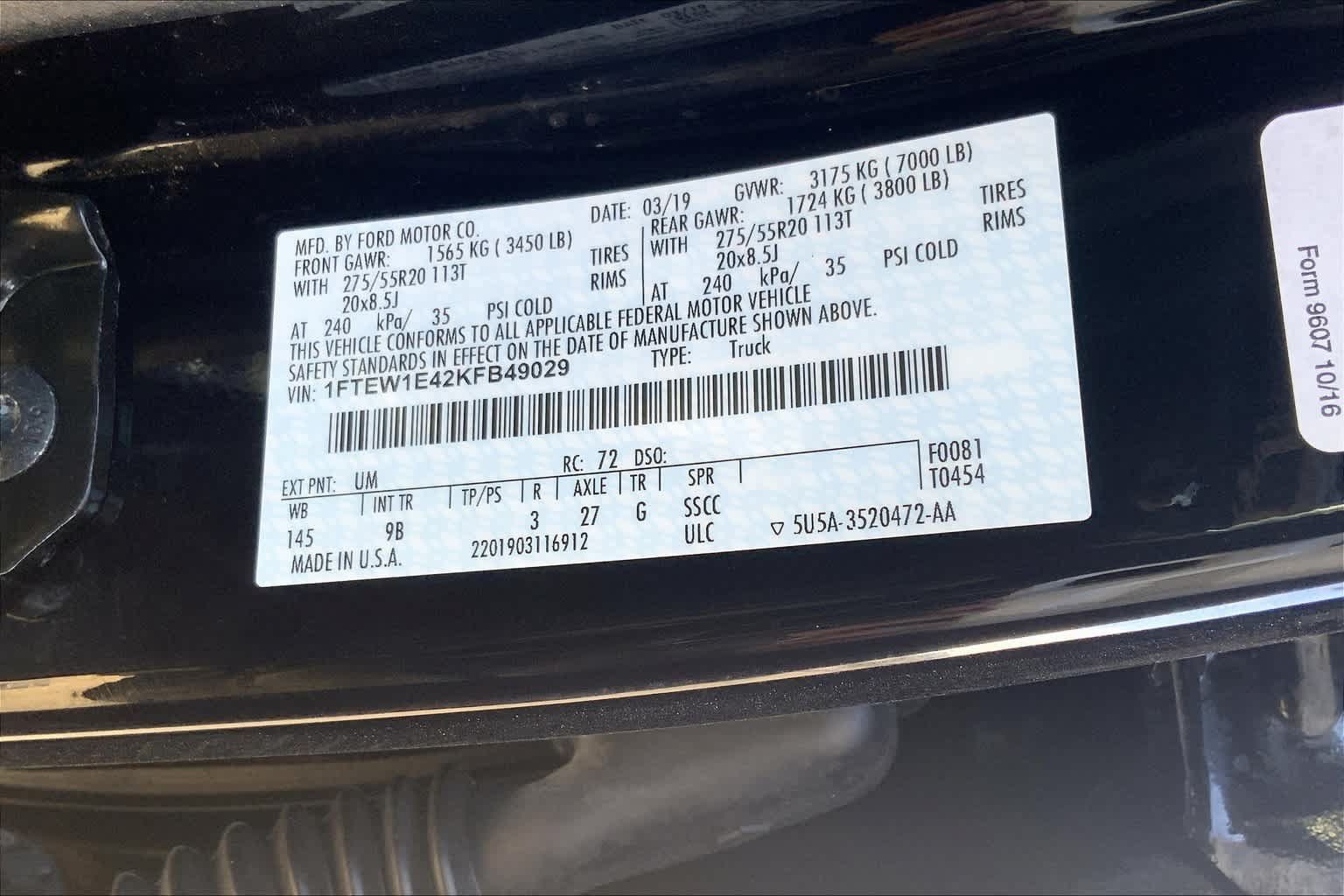 Used 2019 Ford F150 Platinum AWD/4WD image 30