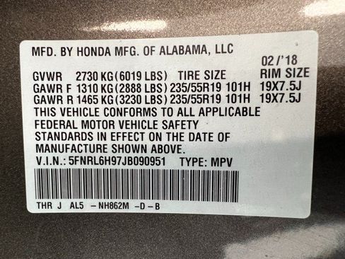 Used 2018 Honda Odyssey Elite image 32