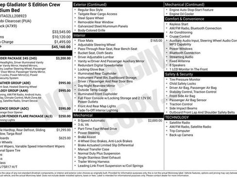 Used 2020 Jeep Gladiator Sport w/ Quick Order Package 24S image 13