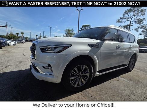 Used 2021 INFINITI QX80 Luxe w/ All-Season Package RWD image 1