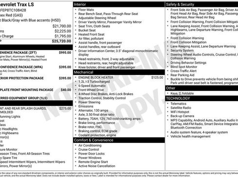 New 2026 Chevrolet Trax LS w/ LS Convenience Package FWD image 31