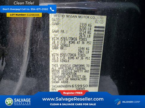 Used 2015 Nissan Xterra S RWD image 17