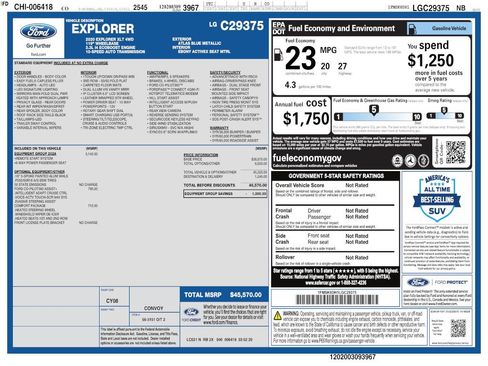 Used 2020 Ford Explorer XLT w/ Equipment Group 202A AWD/4WD image 4