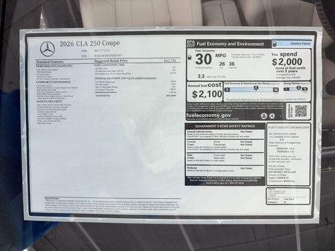 New 2026 Mercedes-Benz CLA 250 image 31