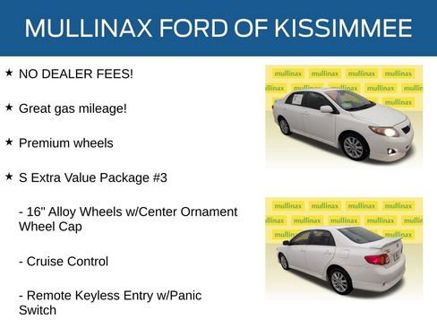 Used 2010 Toyota Corolla S w/ S EVP Pkg #3 FWD image 11