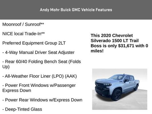 Used 2020 Chevrolet Silverado 1500 LT Trail Boss AWD/4WD image 4