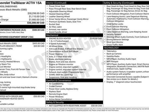 Used 2022 Chevrolet TrailBlazer ACTIV w/ Driver Confidence Package AWD/4WD image 24