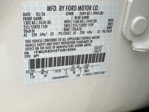 New 2026 Ford Explorer Active image 16