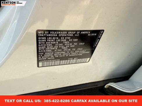 Used 2019 Volkswagen Atlas SE image 37