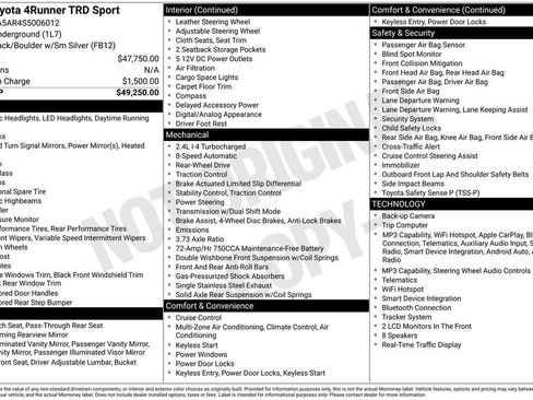 Used 2025 Toyota 4Runner TRD Sport RWD image 38